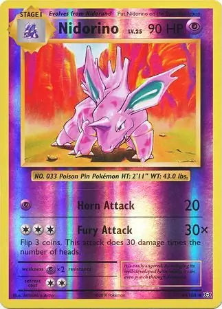 Evolutions Nidorino #44/108 reverse holo